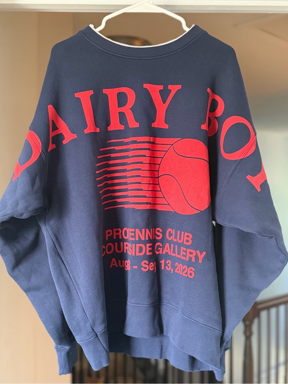 Dairy Boy Home Slam Crewneck Classic Navy Tennis Medium